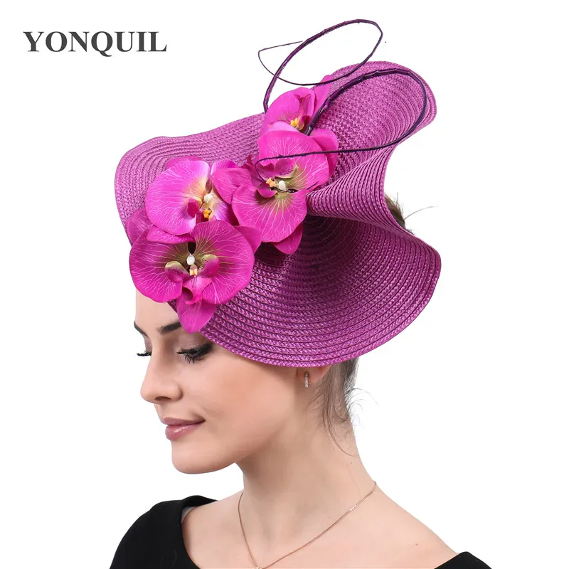 Yellow Cocktail Church Fascinators Accessories Morning Glory Decoration Hair Clip Ladies Headwear Hairpin Black Party Headpieces |