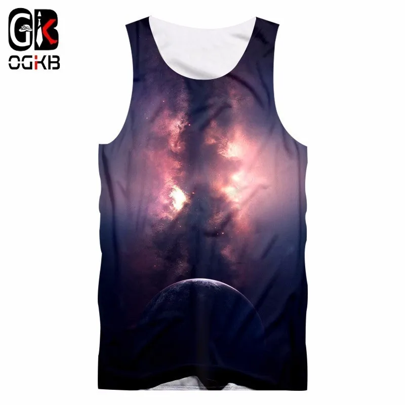 OGKB рубашка без рукавов для тренажерных залов унисекс Хип-Хоп Уличная панк жилет а