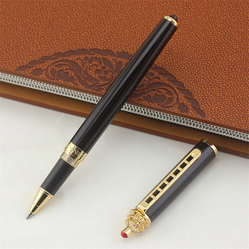 

Luxury JINHAO Black Rollerball Pen jinhao 0.7 Black Ink Business Office Pens Gift Stationery