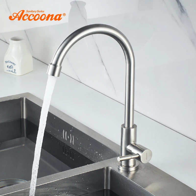 Смеситель для кухни Accoona классический кран холодной воды одно отверстие из