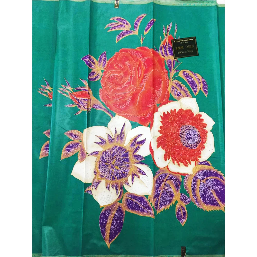 Африканская Java Воск Ткань для шитья платье Африка нигерийский Анкара цветочный