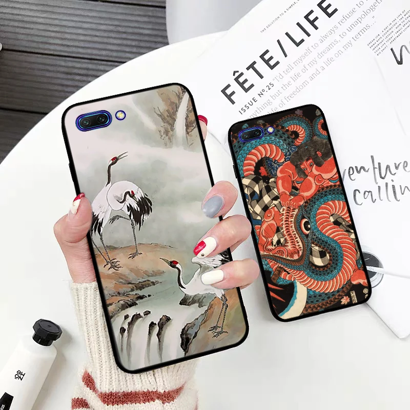 Силиконовый чехол в японском стиле для Huawei honor 6A 7A Pro 7X 8 Lite 8A 8X 8C 9 Note 10 View 20 20S