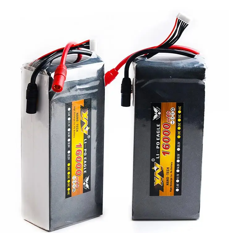 1 шт. RC Lipo батарея 22,2 v 16000mah 15c 6S1P Li-Po батарея AS150 Разъем для RC защиты растений БПЛА Rc Мультикоптер FPV RC Дрон