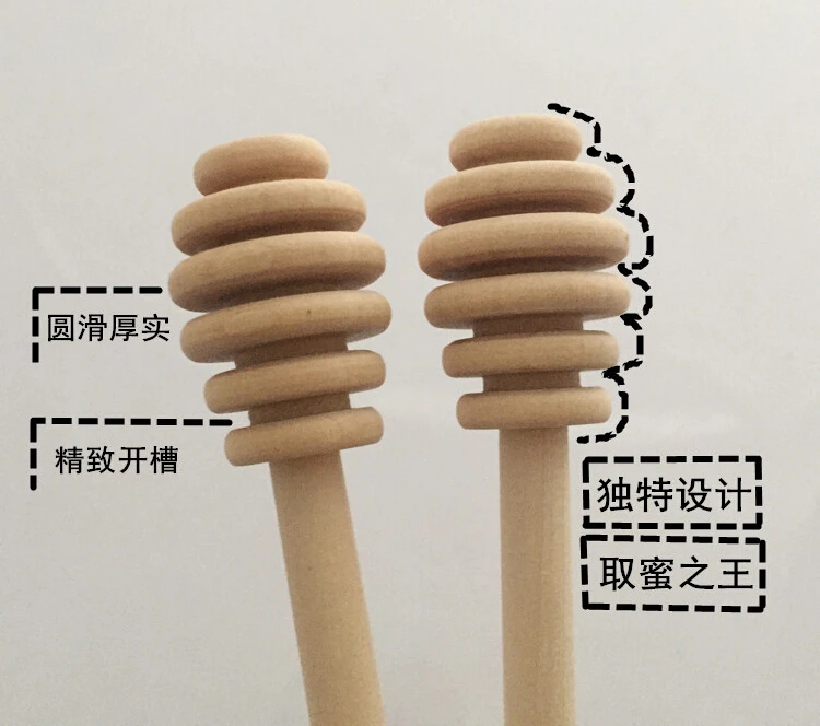 Мини деревянная медовая палочка медовый Диппер 100 шт./лот|stick hub|stick tubestick jack |
