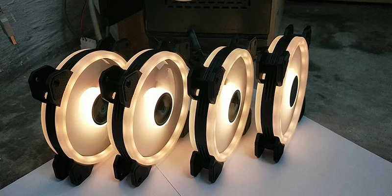 Цветной 120 мм круглый RGB cpu охлаждающий вентилятор+ пульт дистанционного управления с двойной диафрагмой светодиодный светящийся ПК корпус тихий вентилятор водяного охлаждения