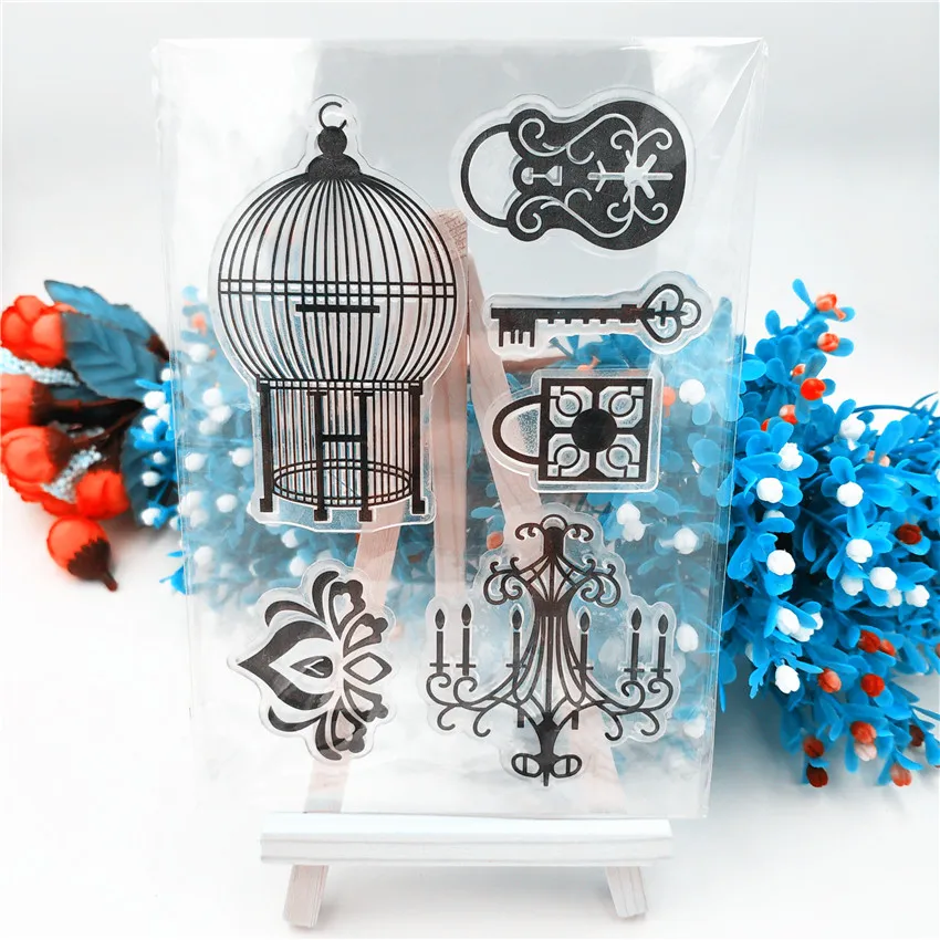 Цветочный замок прозрачные штампы/силиконовые уплотнения роликовый штамп для