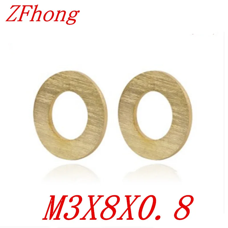 

500PCS M3 3mm m3 x 8mm brass flat washer gasket