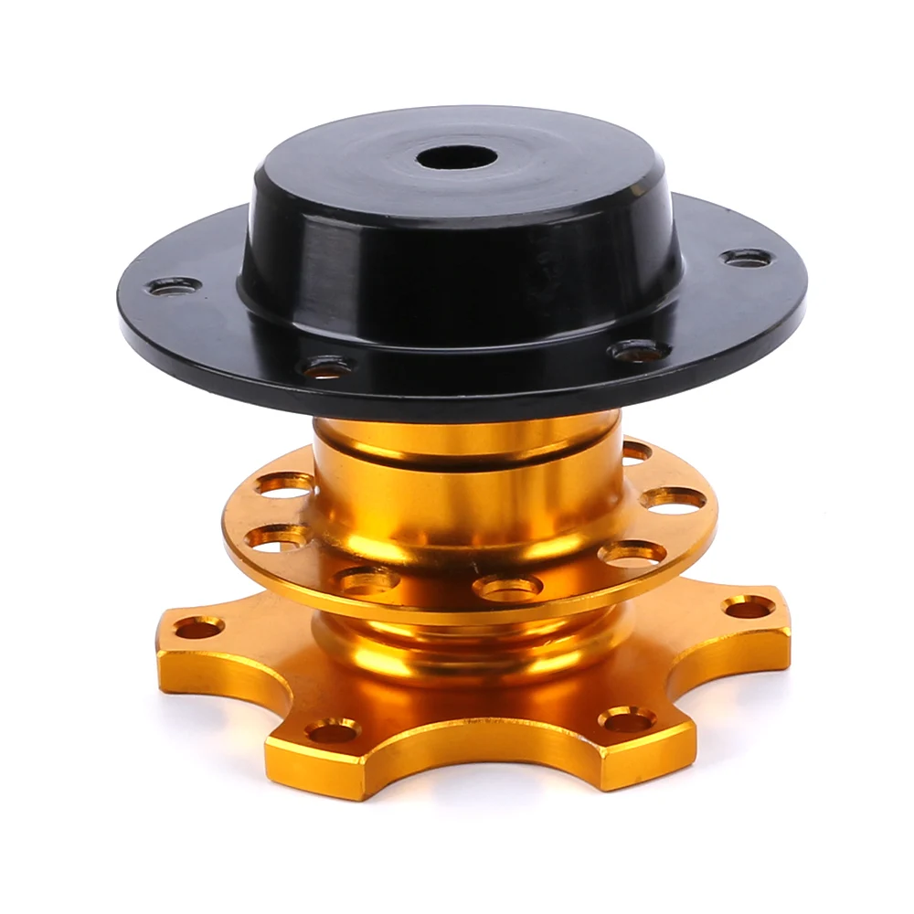 CNSPEED Universal 6 Hole Racing Steering Wheel Quick Release Hub Volante Quick Release Hub Adapter Removable Snap Off Boss Kit