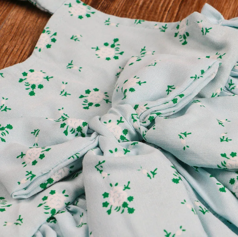 Платье для девочек летние костюмы принцессы с цветочным рисунком хлопковая