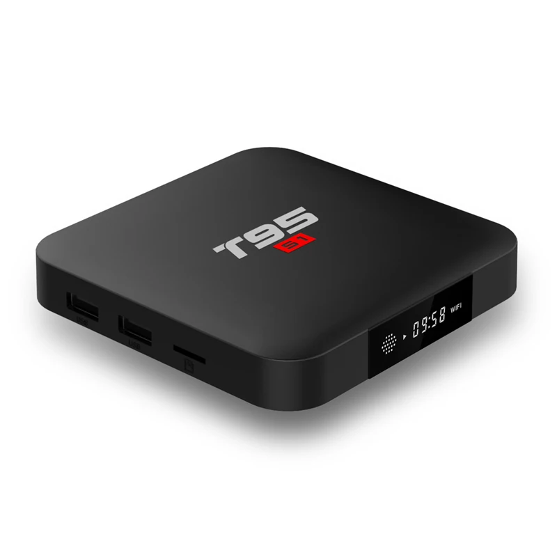 Smart Android 7 1 tv Box T95 S1 Гб 2 ОЗУ 8 16 ПЗУ Amlogic S905w 1080p 4K H.265 4 ГГц Wifi HDMI iptv