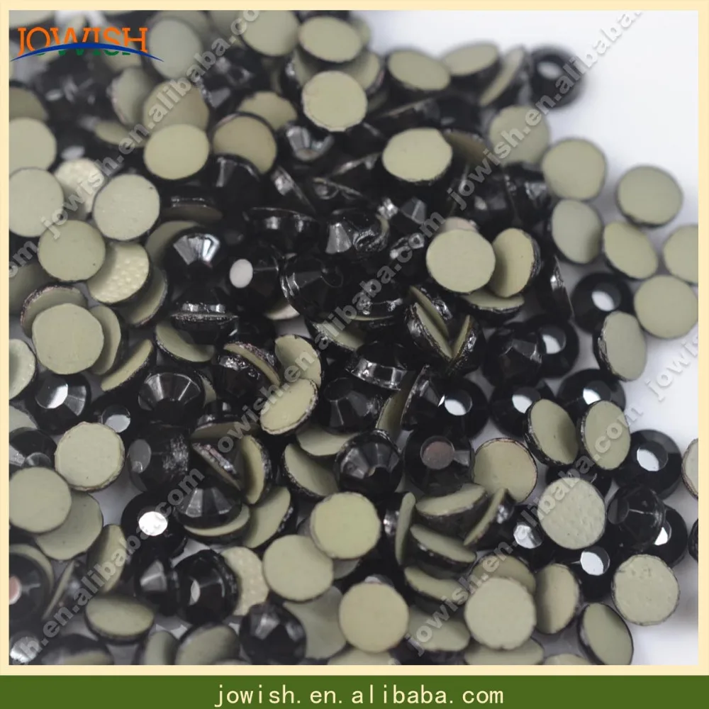 Корейские струйные черные стразы от SS6 до SS30 термоклейкие перевязки свинцовые