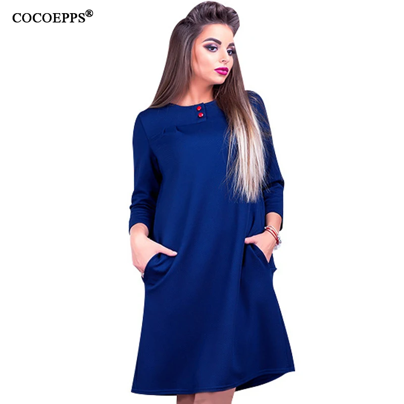 Женское офисное платье с карманами средней длины|summer office dress|office dressdress with pockets |