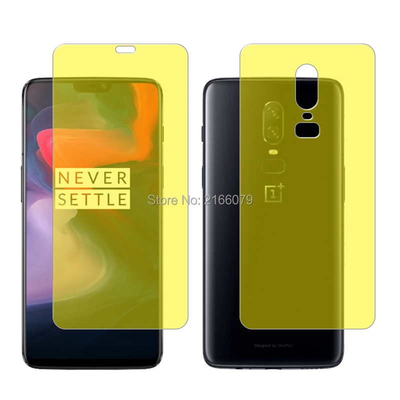 Для OnePlus 6 A6000 A6003 One Plus 1 + Мягкая задняя крышка из ТПУ Защитная прозрачная пленка