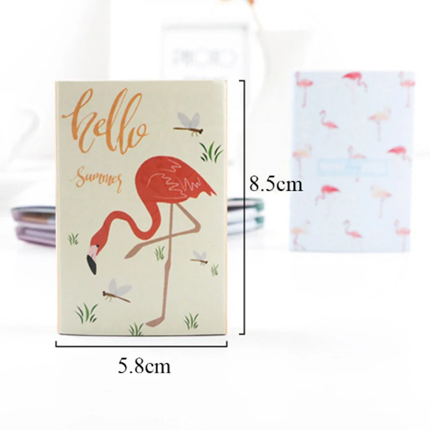 

1pcs/lot Cartoon Flamingo Series Fold Sticky Notes Memo Notepad Memo Writing Scratch Pad Message Paper Label