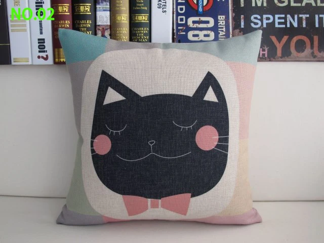 2014NEW ZORRO медведь кошка милый кролик толстая хлопчатобумажная Наволочка на