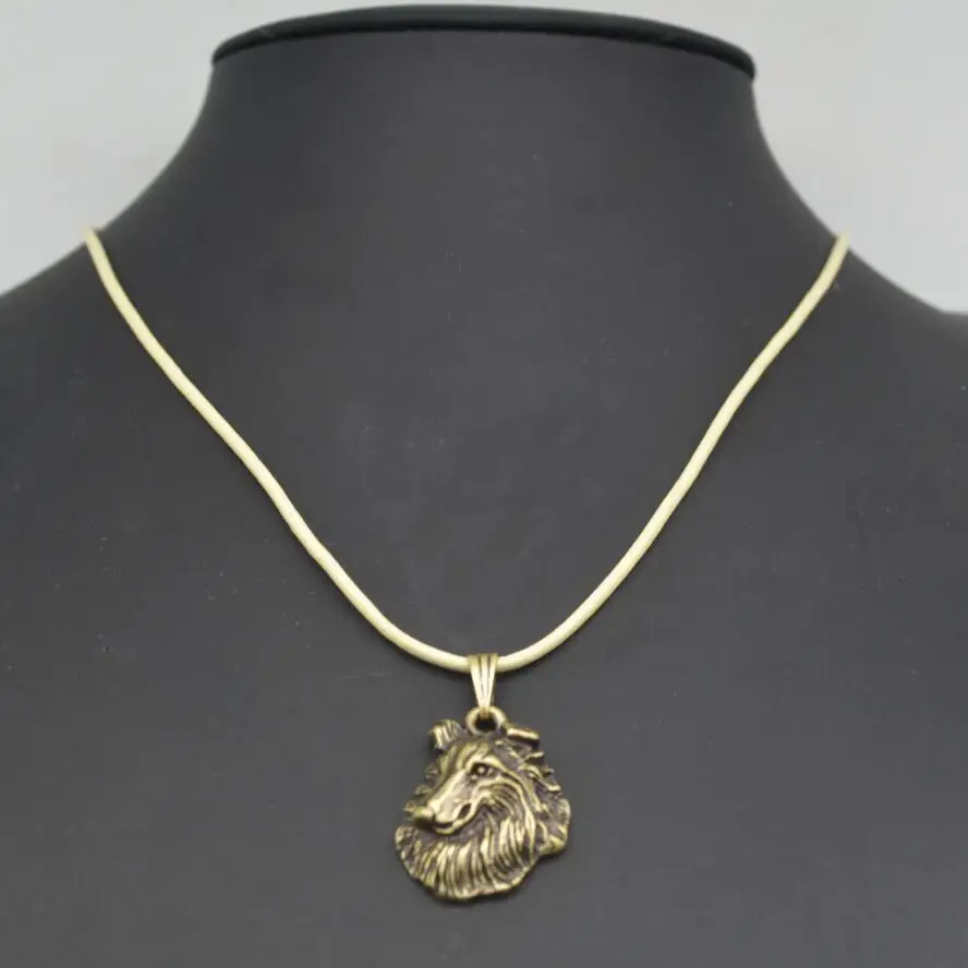 Wholesale Handmade Retro Rough Collie Pendant Necklace Female/Male Gift Jewelry Necklace--12pcs/Lot | Украшения и аксессуары