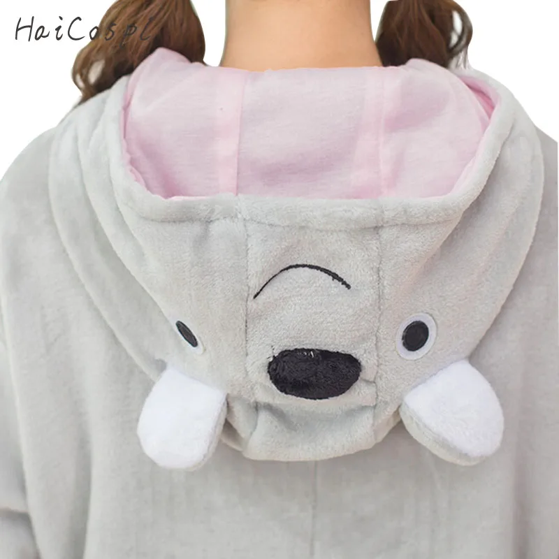Красивая коала Kigurumi пижамы в виде животных для взрослых женщин фланелевый костюм