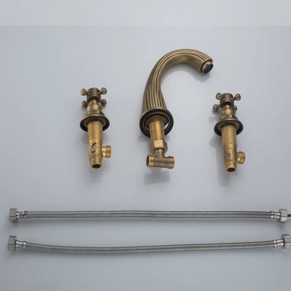 3 шт. латунный смеситель с двумя ручками | Обустройство дома