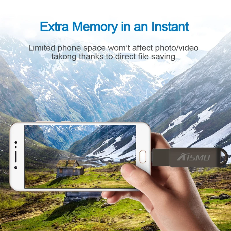 USB-флеш-накопитель 3 в 1 16-64 Гб для samsung S6 S7 S8 S9 A3 A5 A7 J3 J5 J7