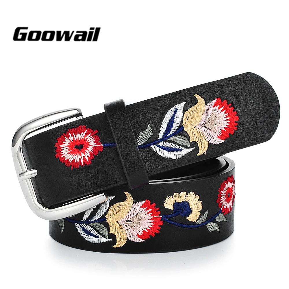 Женский пояс корсет Goowail элегантные цветочные пояса с вышивкой для джинсов