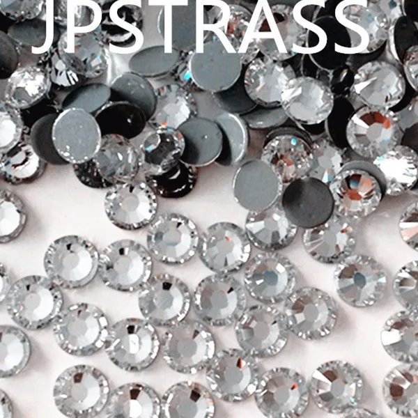 Австрийские стразы горячей фиксации SS10 опт 3 мм прозрачные камни с плоской задней