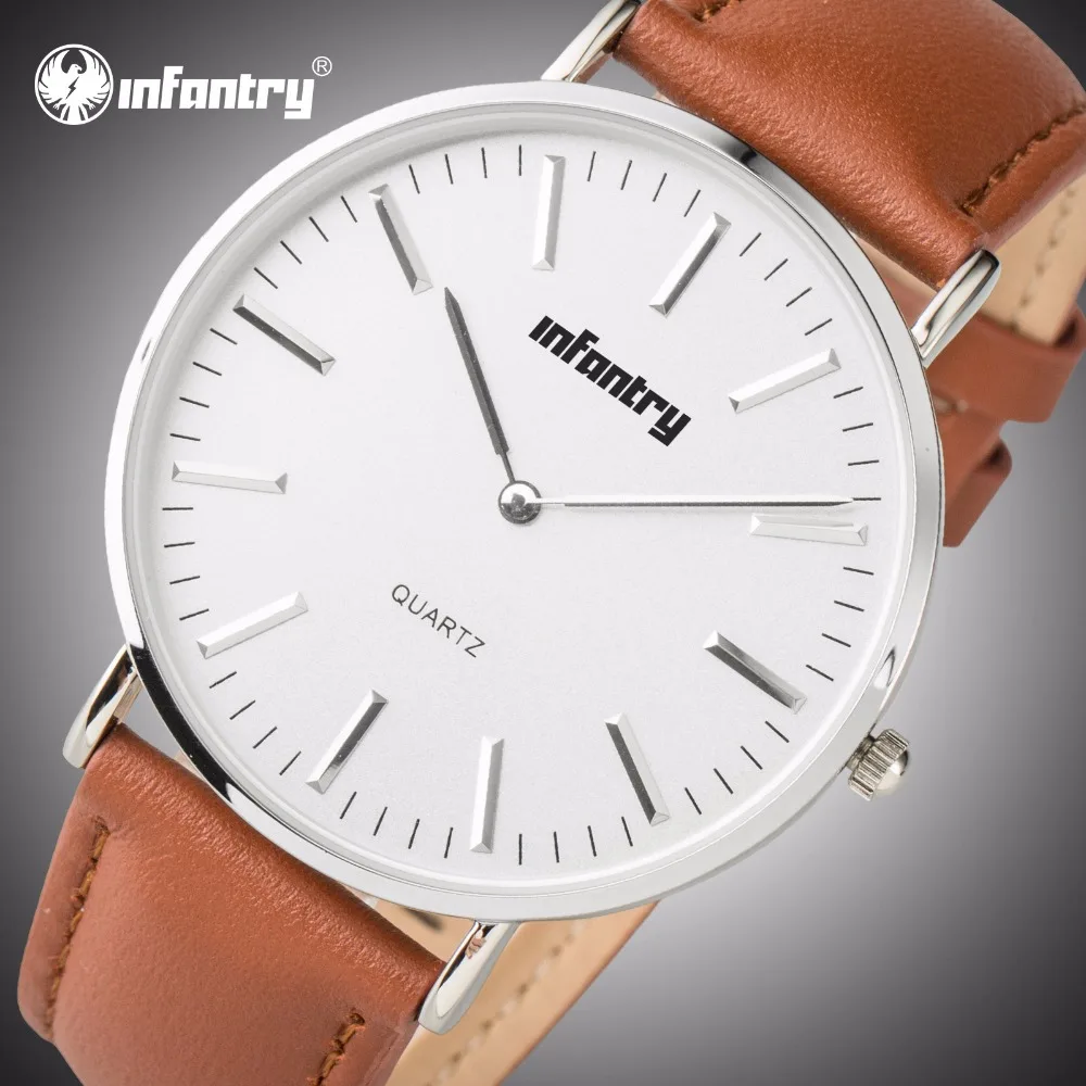 Часы наручные унисекс с кожаным ремешком серебристые|Кварцевые мужские часы| |