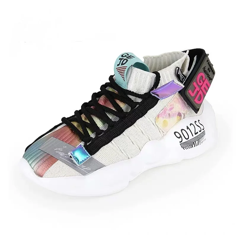 2019 Мужская и женская прогулочная обувь для бега без шнуровки Носки спортивная