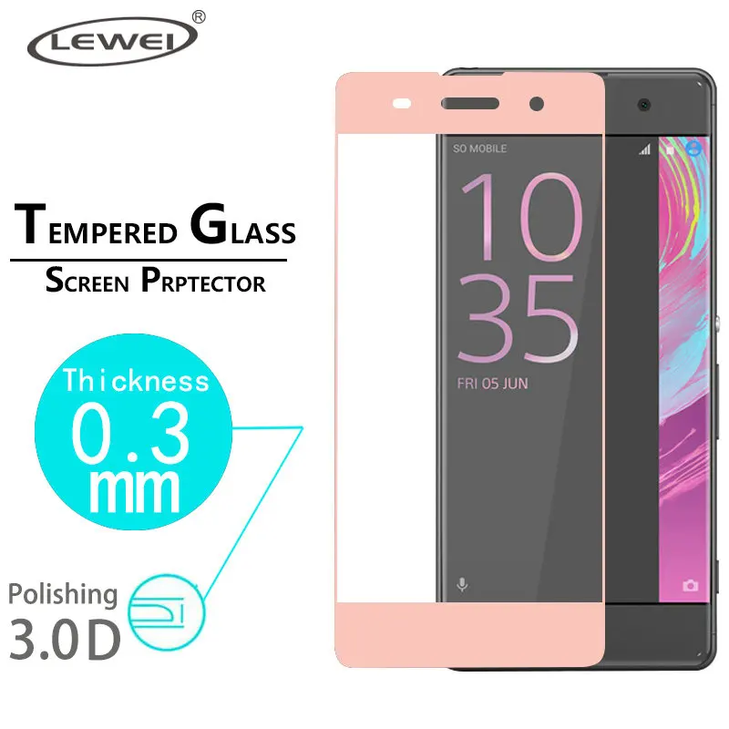 3D закаленное стекло для sony Xperia XA XA1 XA2 Ultra X Compact XP XZ XZ2 XZS изогнутое полное покрытие защитная пленка закругленные края