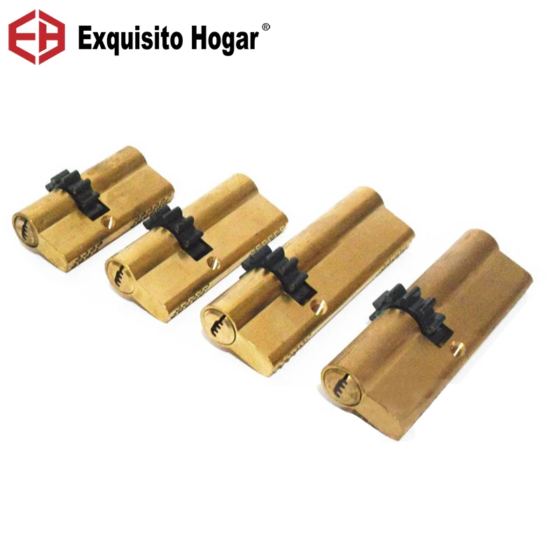 

Цилиндр с 11 зубьями Дверной цилиндр 63 68 73 80 93 95 мм Сердечник замка Безопасная латунная двойная пружина Супер с ключами AB