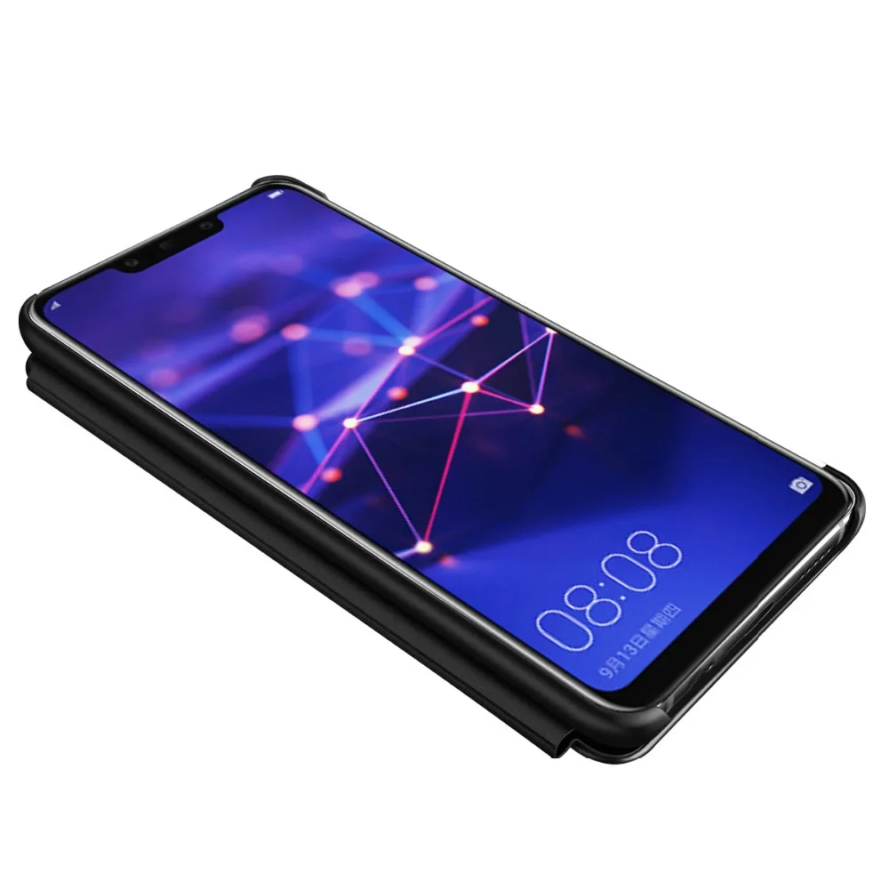 Роскошный Смарт вид Флип кожаный чехол для Huawei Mate 20 Pro/mate 20/mate lite/p10/p10 plus/p20/p20 9/mate 9