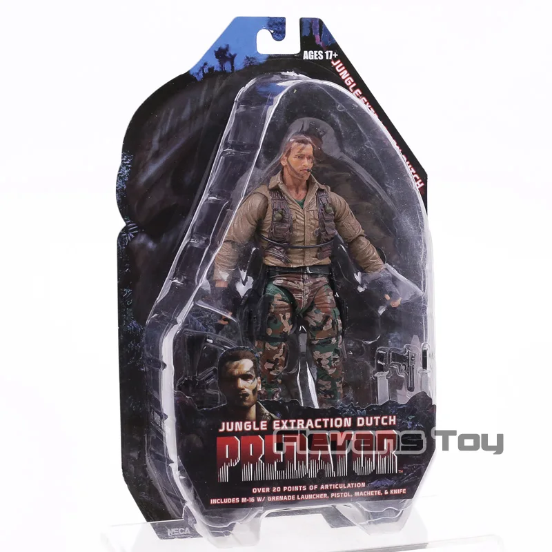 NECA Predator 25th anniversary Figure Jungle Encounter/патруль голландский Охотник за джунглями BJD фигурка модель игрушки