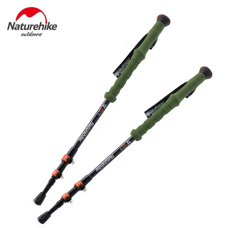 Green Male POINT BREAK NH80A089-Z из двух частей открытый профессиональный альпинистский персонал регулируемые палки для ходьбы, трекинга альпеншток трости - Цвет: Green Male
