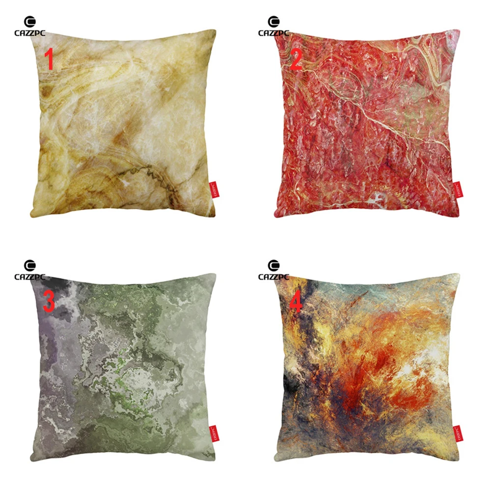 Модный желтый красный зеленый мраморный Агат гранитный принт автомобильный