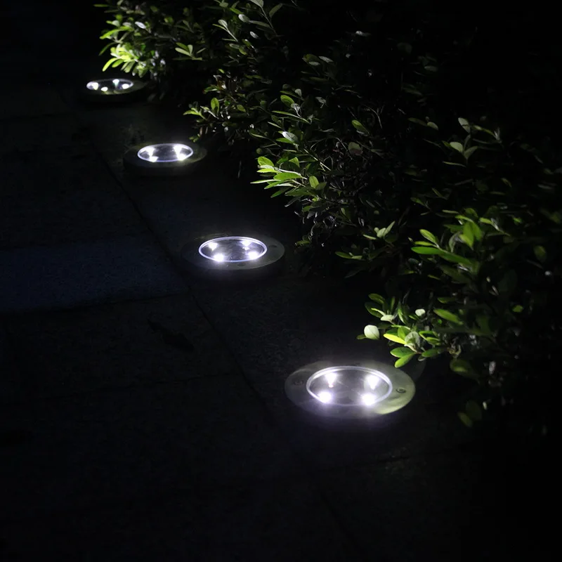 Дешевая наземная лампа на солнечных батареях 4/8 светодиодная Ландшафтная для