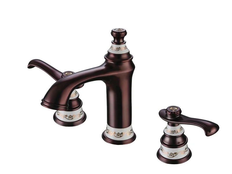 Bathroom Basin Faucet Brass &amp Ceramic Sink Mixer Tap Hot Cold Crane Deck Mounted Widespread 5 colors Torneira | Обустройство дома