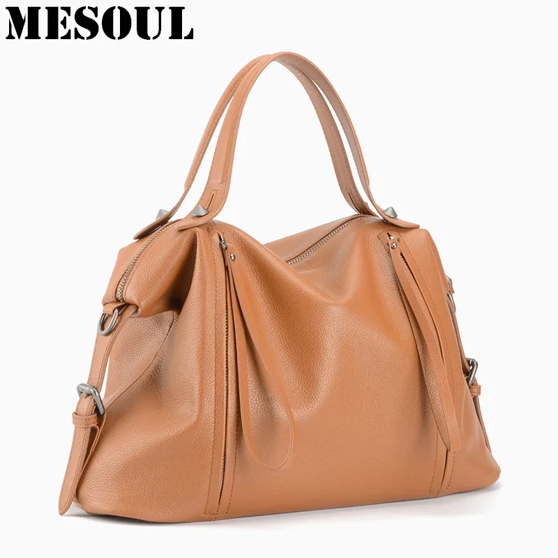 Повседневная женская сумка тоут из 100% натуральной кожи высококачественные