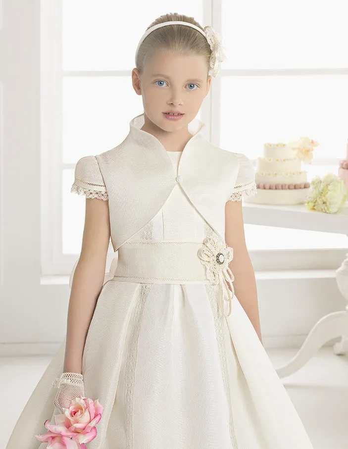 Новинка 2021 платья для девочек с цветами атласные до пола бантом первого