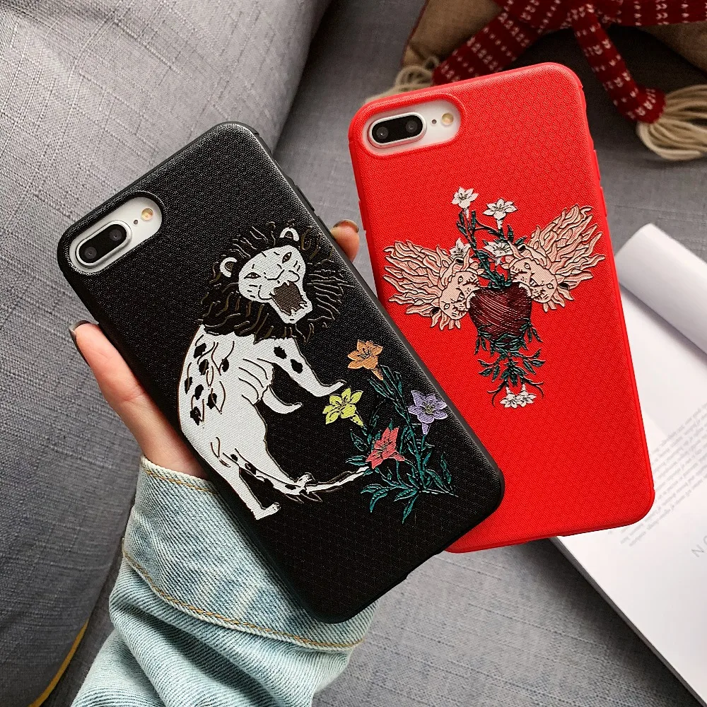 Телефонный чехол с цветочным рисунком льва для iPhone X XS XSMax XR, чехлы для 6 6S 7 8 Plus, силиконовый мягкий TPU фундамент.
