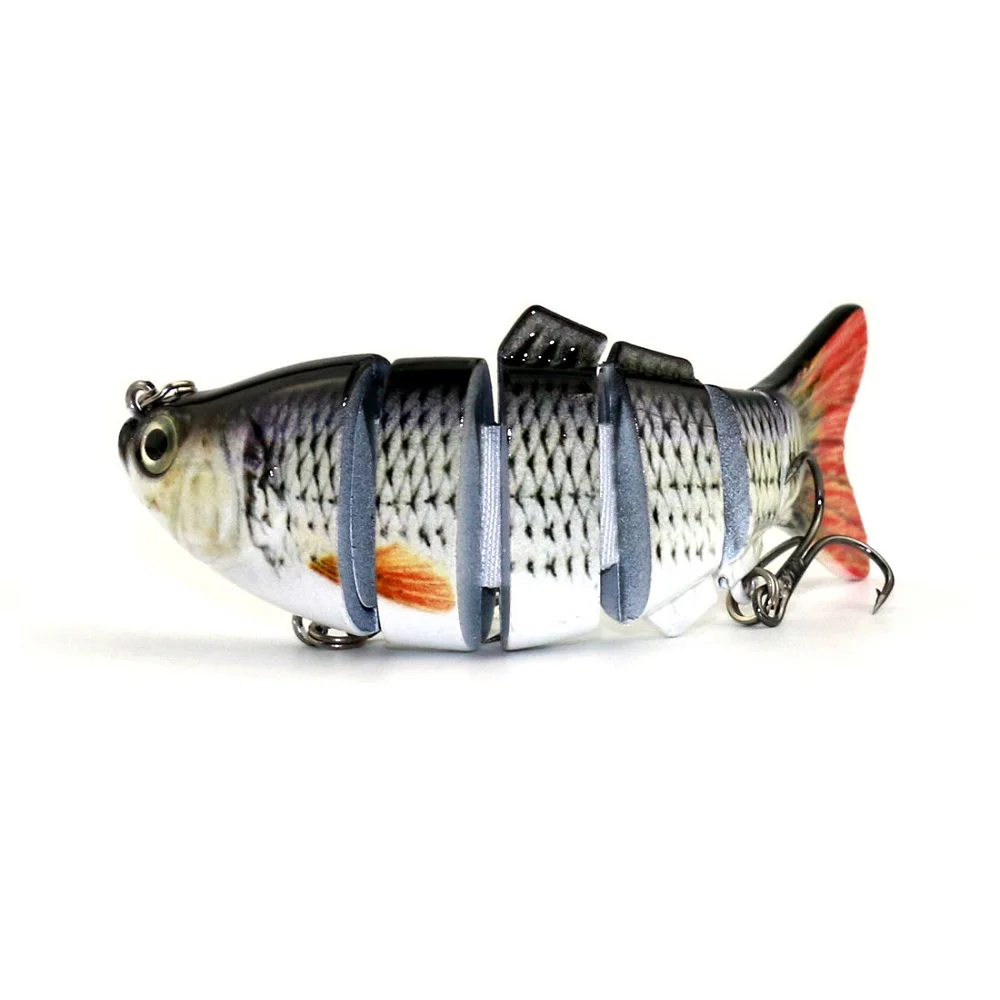 10 см 18 г искусственная приманка Реалистичная рыболовная 6 сегментов Swimbait Crankbait