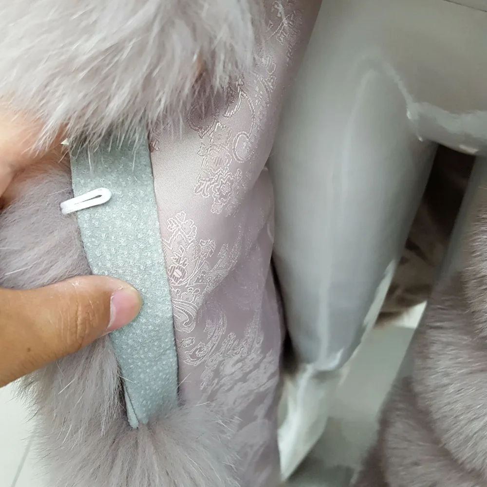 Женская Роскошная куртка из лисьего меха длиной 110 см в основном подходит для