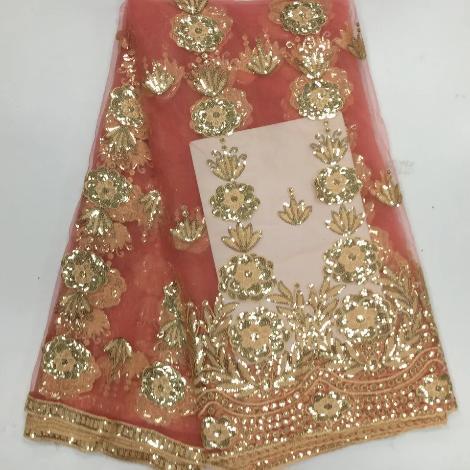 2017 распродажа Высокое качество Африканский цветок кружевной ткани белое