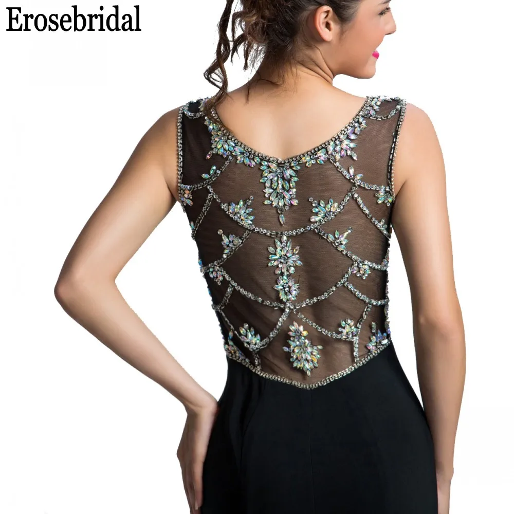 [Распродажа] Erosebridal сексуальное иллюзионное длинное платье для выпускного вечера