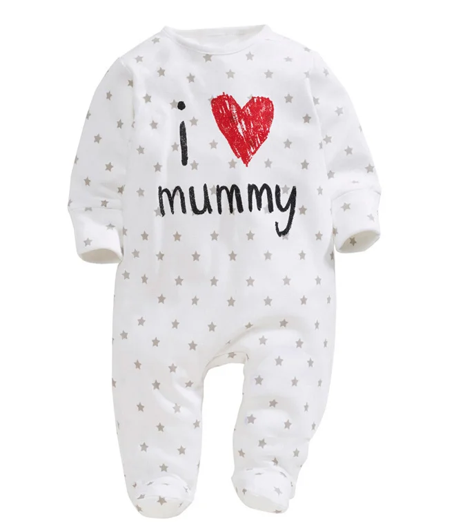 Детские комбинезоны коллекция 2016 года костюм для новорожденных Я люблю маму и