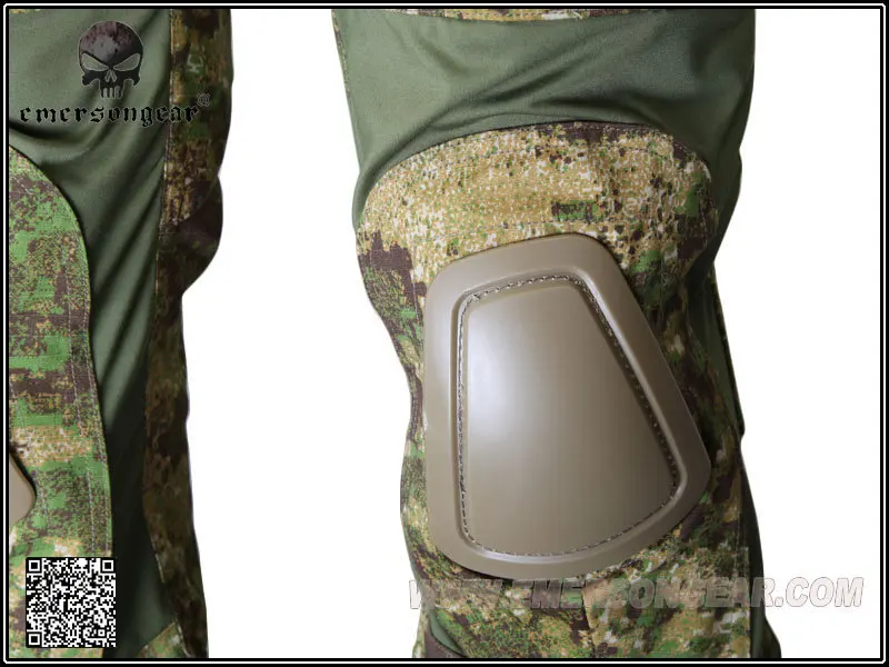 Gen2 Tempur рубашка BDU &amp Celana bantalan memerangi seragam Hutan belang-belang kamuflase militer Охота части | Спорт и