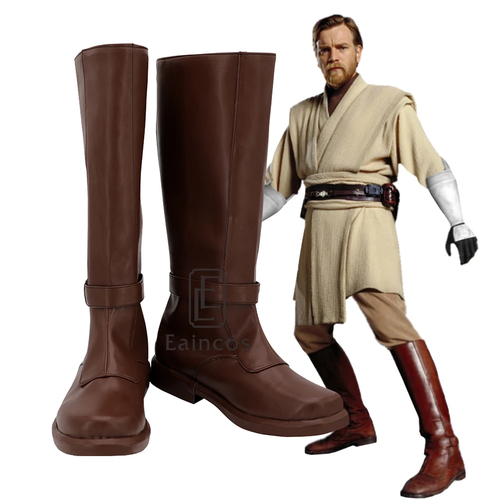 Звездные войны джедая рыцарь Obi-Wan Kenobi сапоги для костюмированной вечеринки индивидуальный заказ