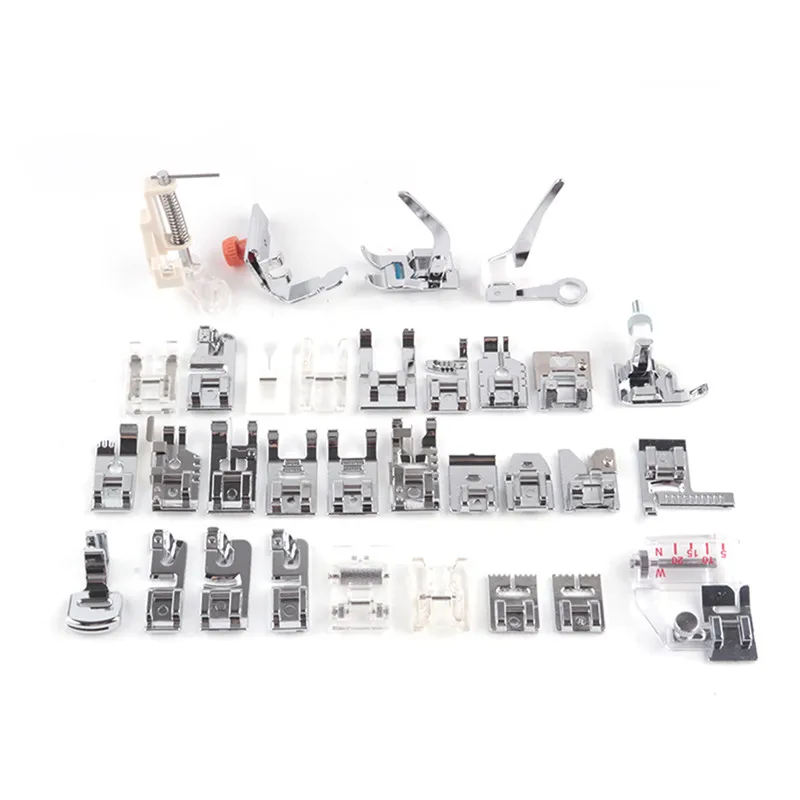 32Pcs/42Pcs Multifunctional Stitch Darning Sewing Machine Parts Domestic Presser Foot Feet Kit Set With Box | Дом и сад