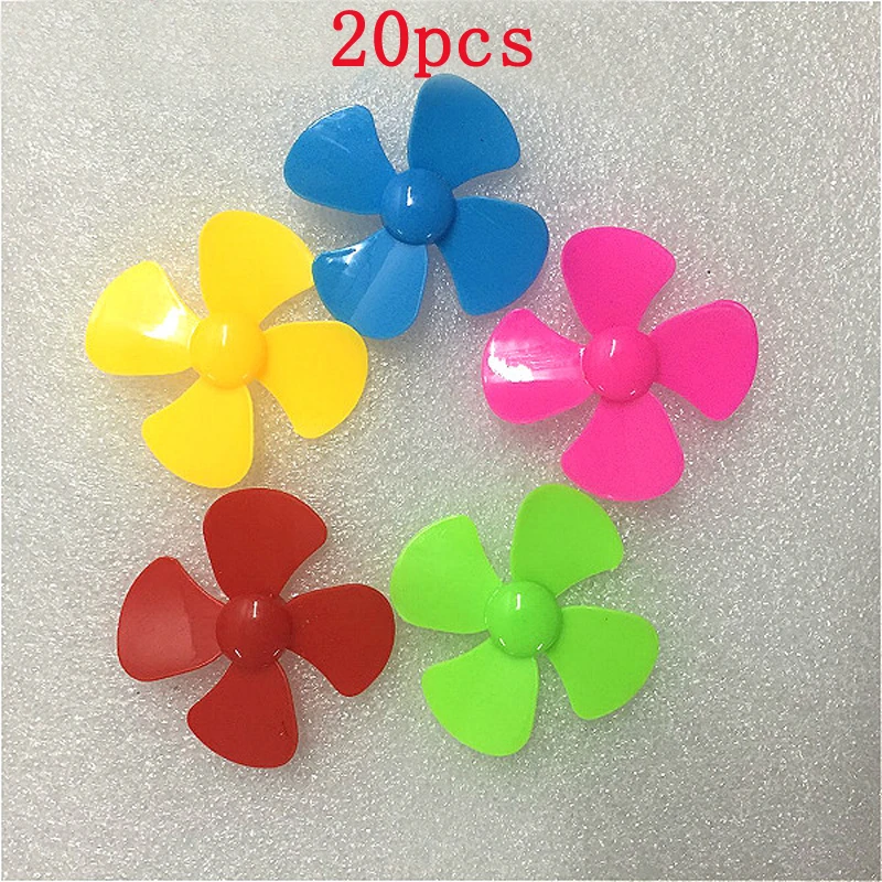 20 шт./лот 80 мм 4-Лопастной пропеллер отверстие диа. 2 весла запасные части для RC DIY