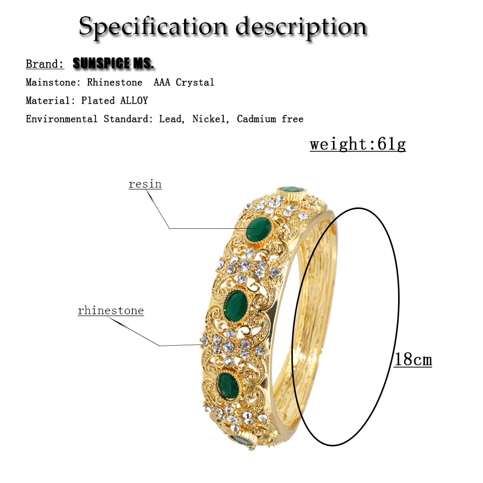 Женские индийские браслеты в этническом стиле открытый Браслет-манжета из смолы