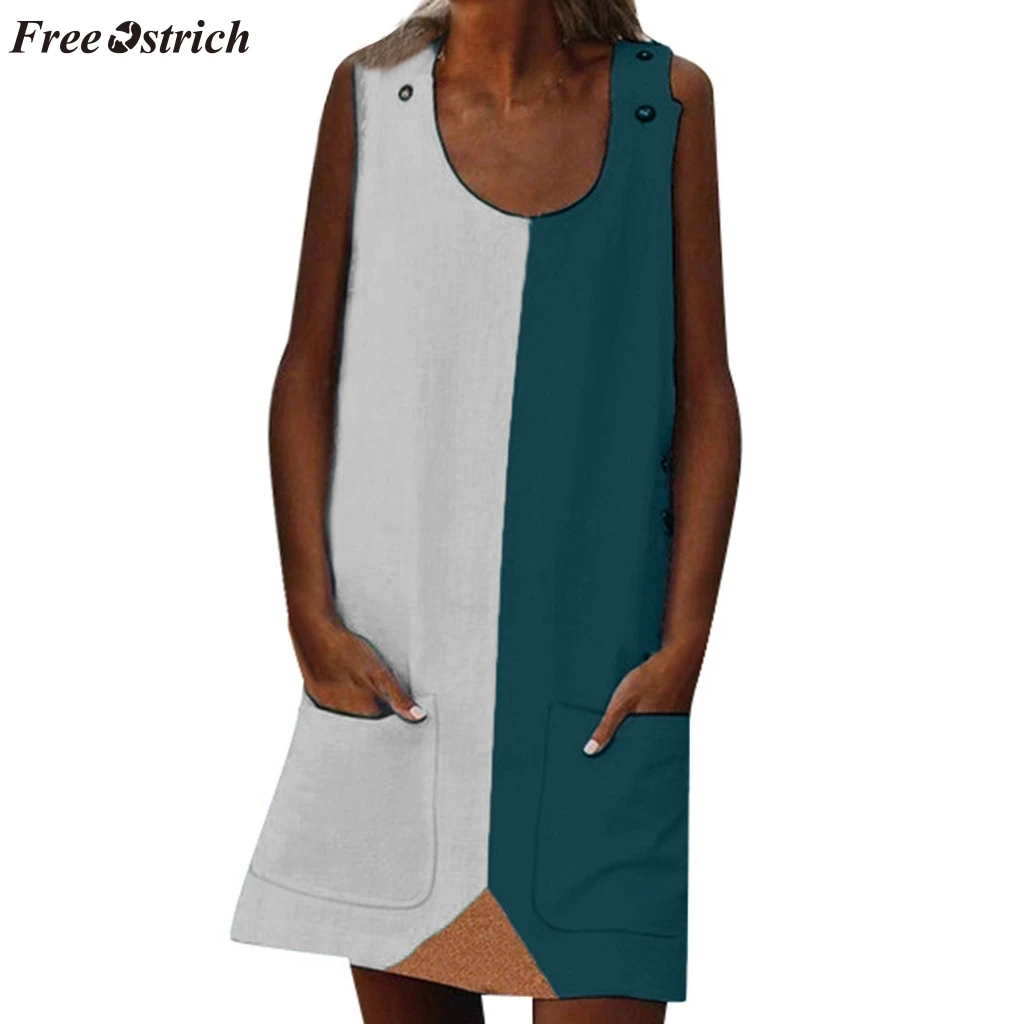 Бесплатная страусиное уличное платье женское модное летнее повседневное