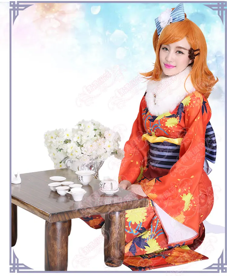 Lovelive Unawakening kimomo Косака Хонока Косплей Костюм Рождество и Новый Год День
